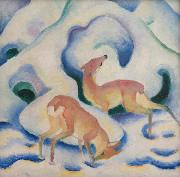 Franz Marc, Deer in the Snow (mk34)